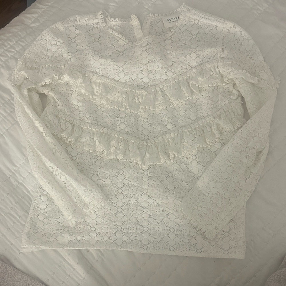 Sézane lace top